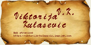 Viktorija Kulašević vizit kartica